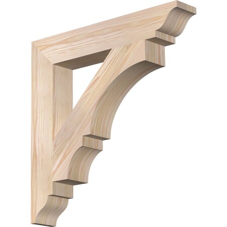 Ekena Millwork Balboa Traditional Smooth Bracket, Douglas Fir, 3 1/2"W x 22"D x 22"H BKT04X22X22BOA01SDF